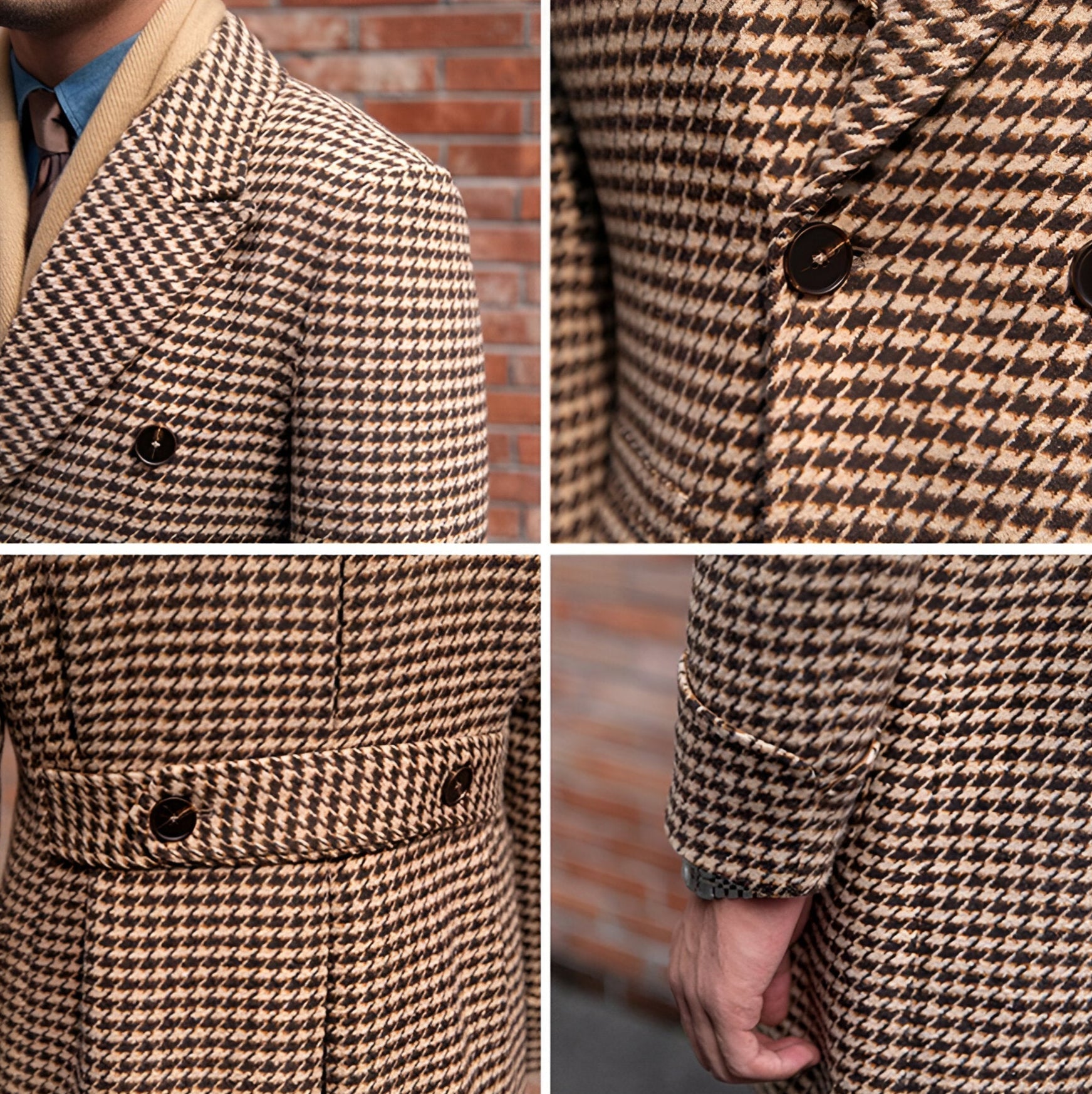Cosy and classic men's long coat with vintage charm and ultimate comfort | Bass