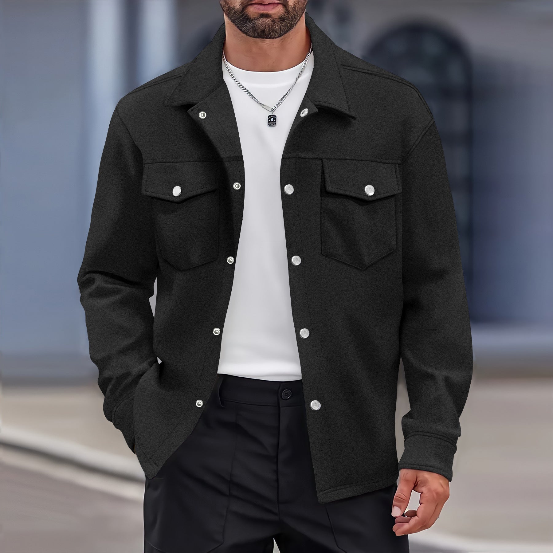 Effortlessly Stylish Light and Luxurious Slim-Fit Blazer with Double Pockets for Men | Stijn