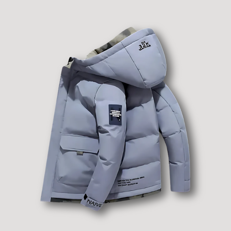 Hoodie Puffer Winter Jacket for Men with Cosy Warmth and Unique Style | Daniel