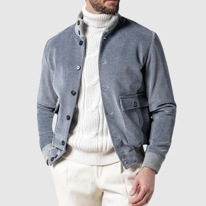 Bold men's corduroy jacket with timeless design and comfort | Dennis