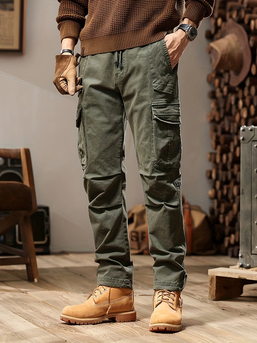 Durable Cargo Trousers for Men with Functional Pockets and Relaxed Fit | Mick