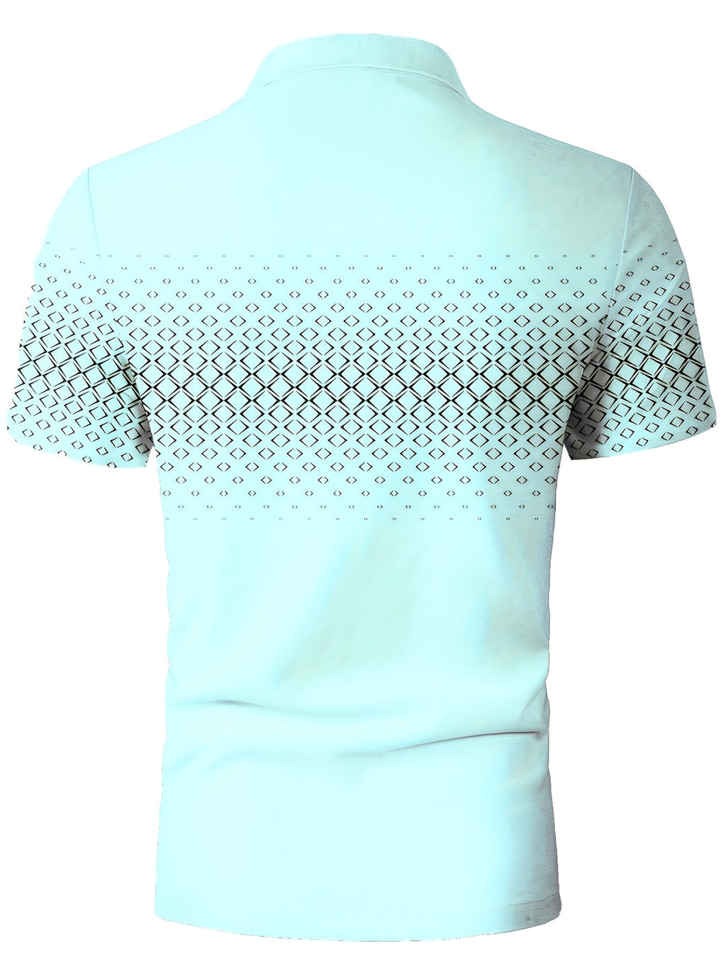 Men's Polo Shirt | Black Diamond Print | Casual & Comfortable | Stretch Fabric