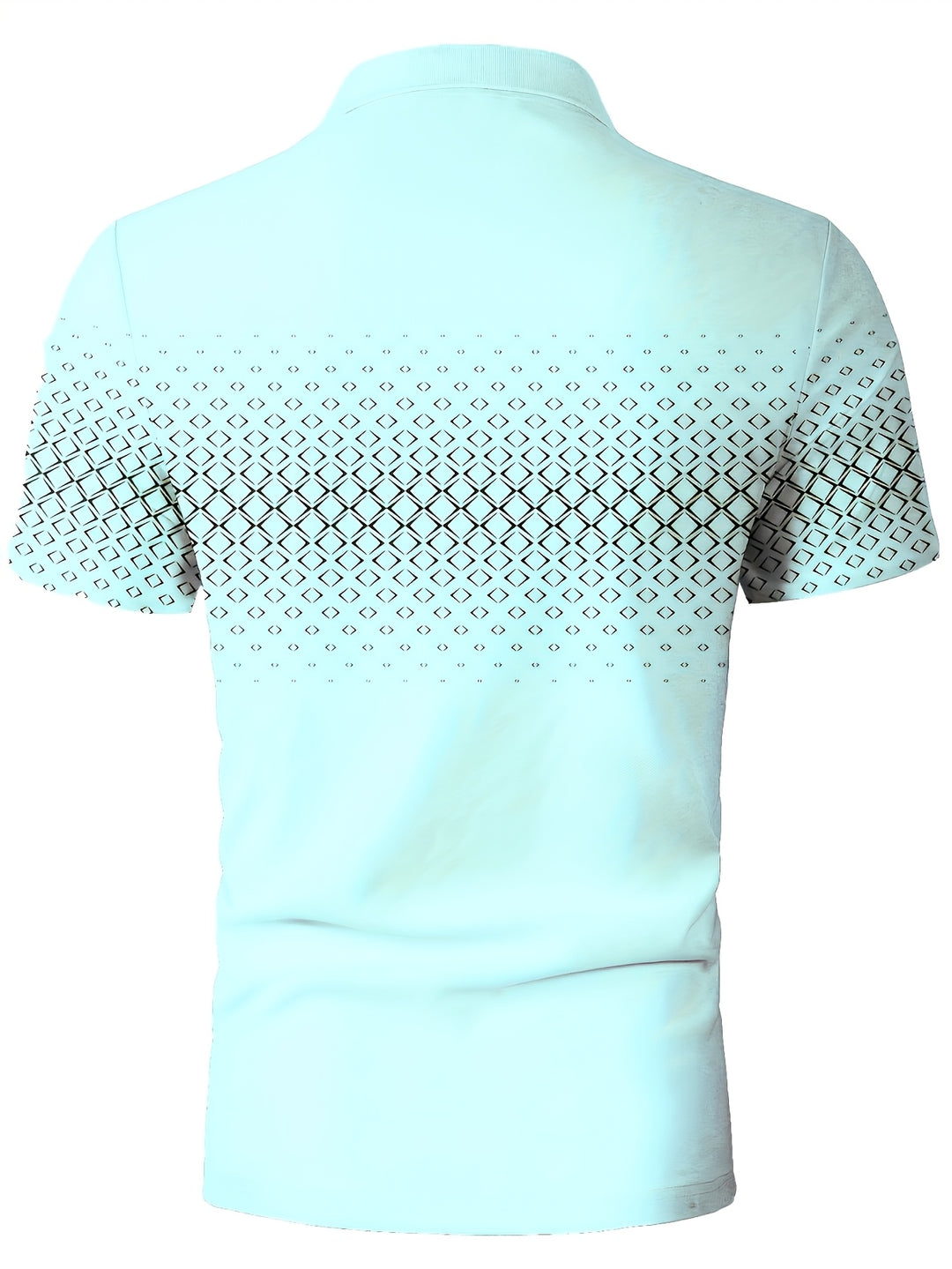 Men's Polo Shirt | Black Diamond Print | Casual & Comfortable | Stretch Fabric