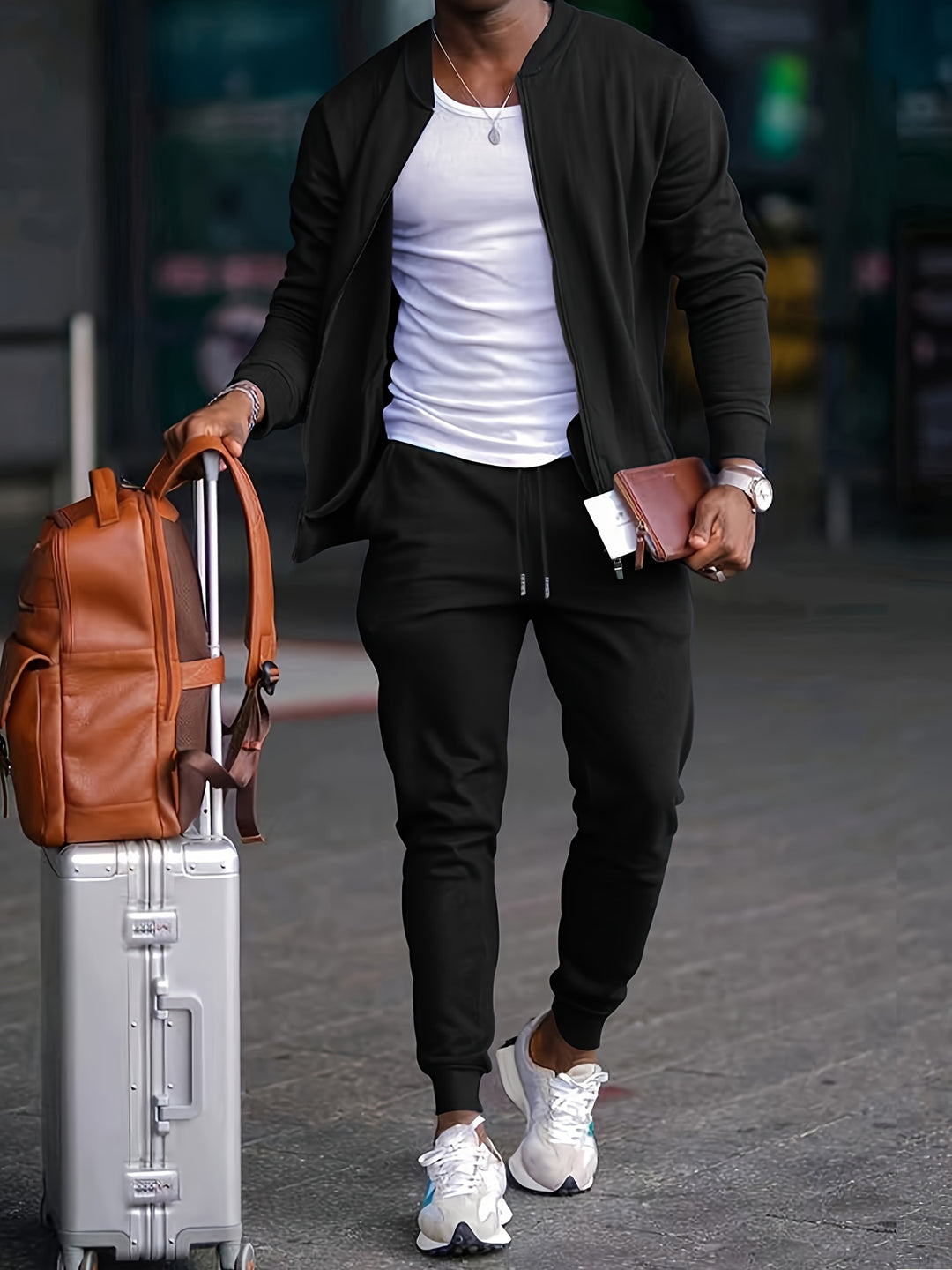 Men's Sporty Suit | Casual & Fashionable | Comfortable Fit | Solid Colour