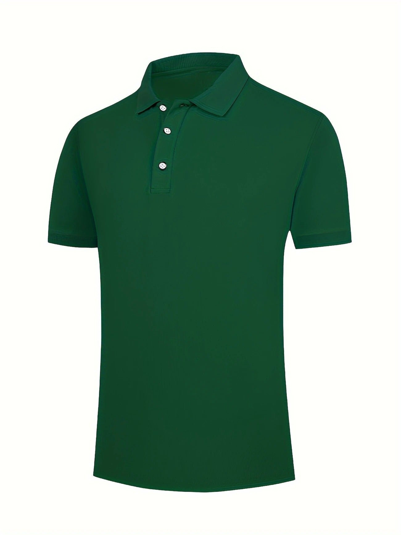 Men's Polo | Solid Colour | Short Sleeves & Lapel Collar | Casual Look