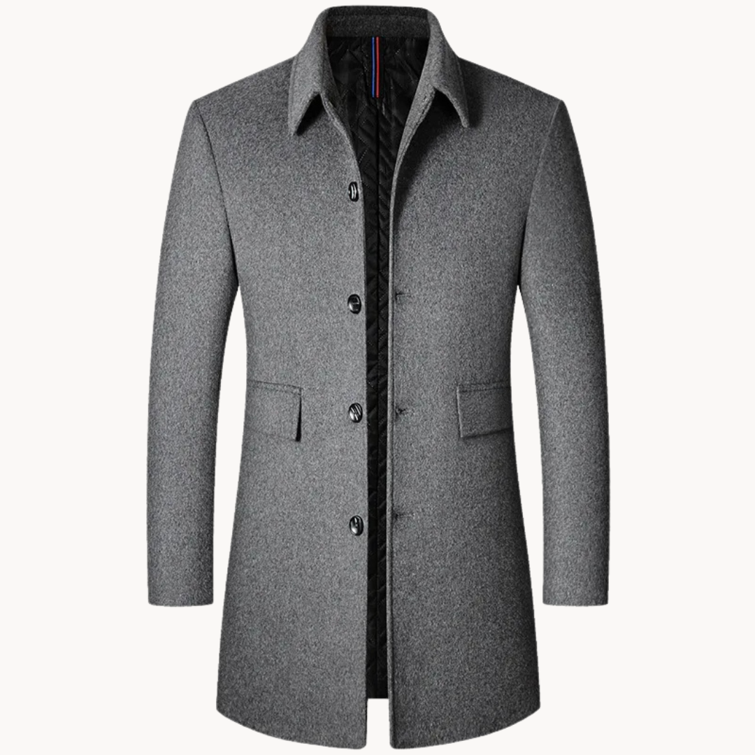 Classic men's wool coat for unmatched warmth and refined style | Morris