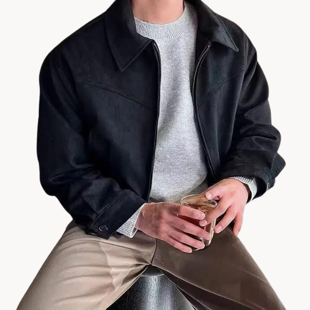 Casual Bomber Jacket for Men with Zip and Comfortable Fit | Joep