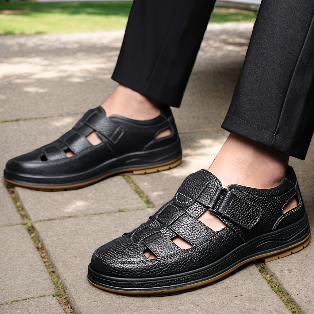 Men's Sandals | Breathable & anti-odour | Comfortable & Durable | Cowhide Upper