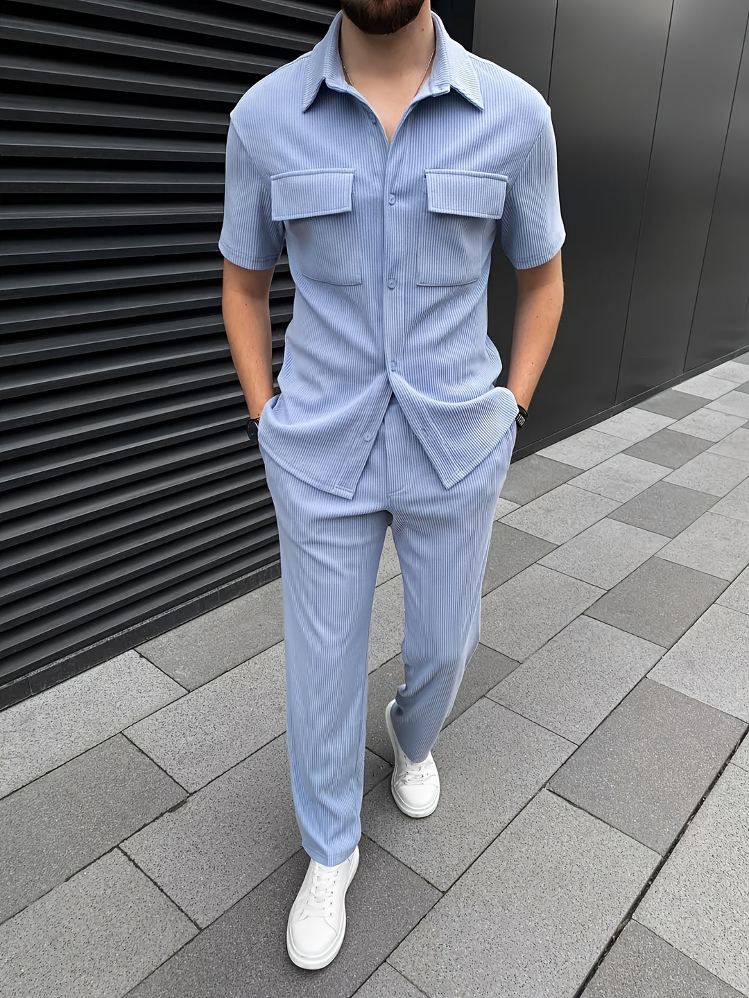 Corduroy Set | Refined & Trendy | Button-Up Shirt & Tailored Trousers | Men's