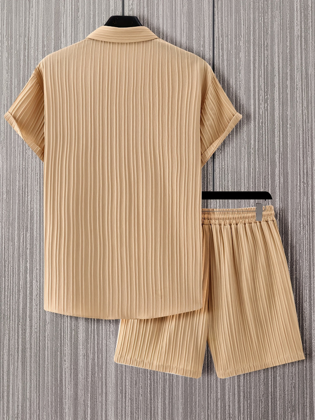 Men's Summer Set | Lapel Shirt & Shorts | Casual & Sporty