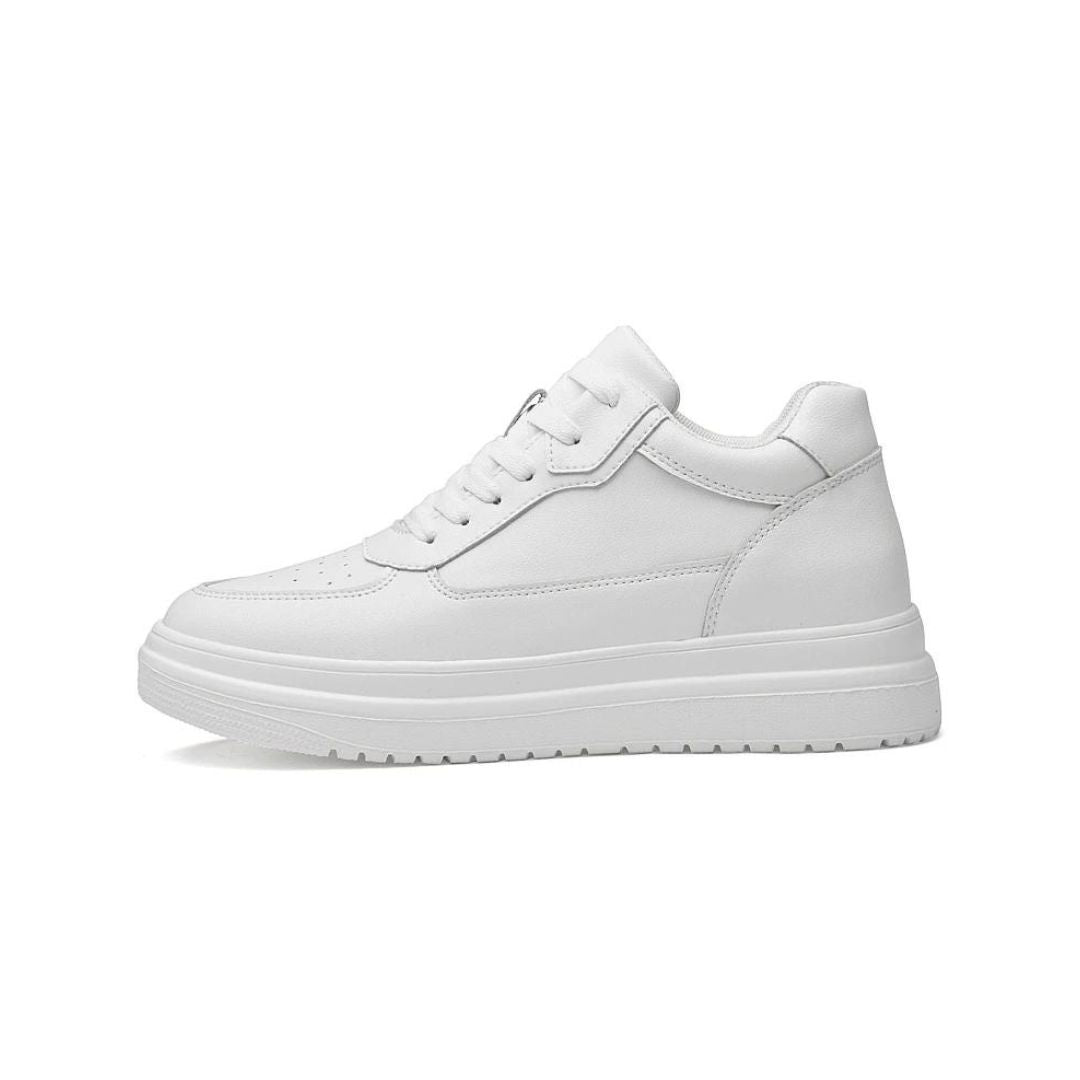 Men's Sneakers | Hidden Raise up to 10 cm | PU Leather & Non-Slip Sole | Streetwear Style