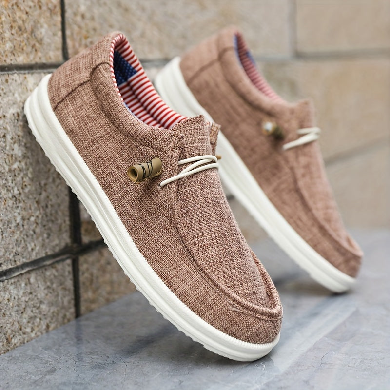 Men's Slip-On Shoes | Lightweight Canvas | Comfortable & Casual | Spring