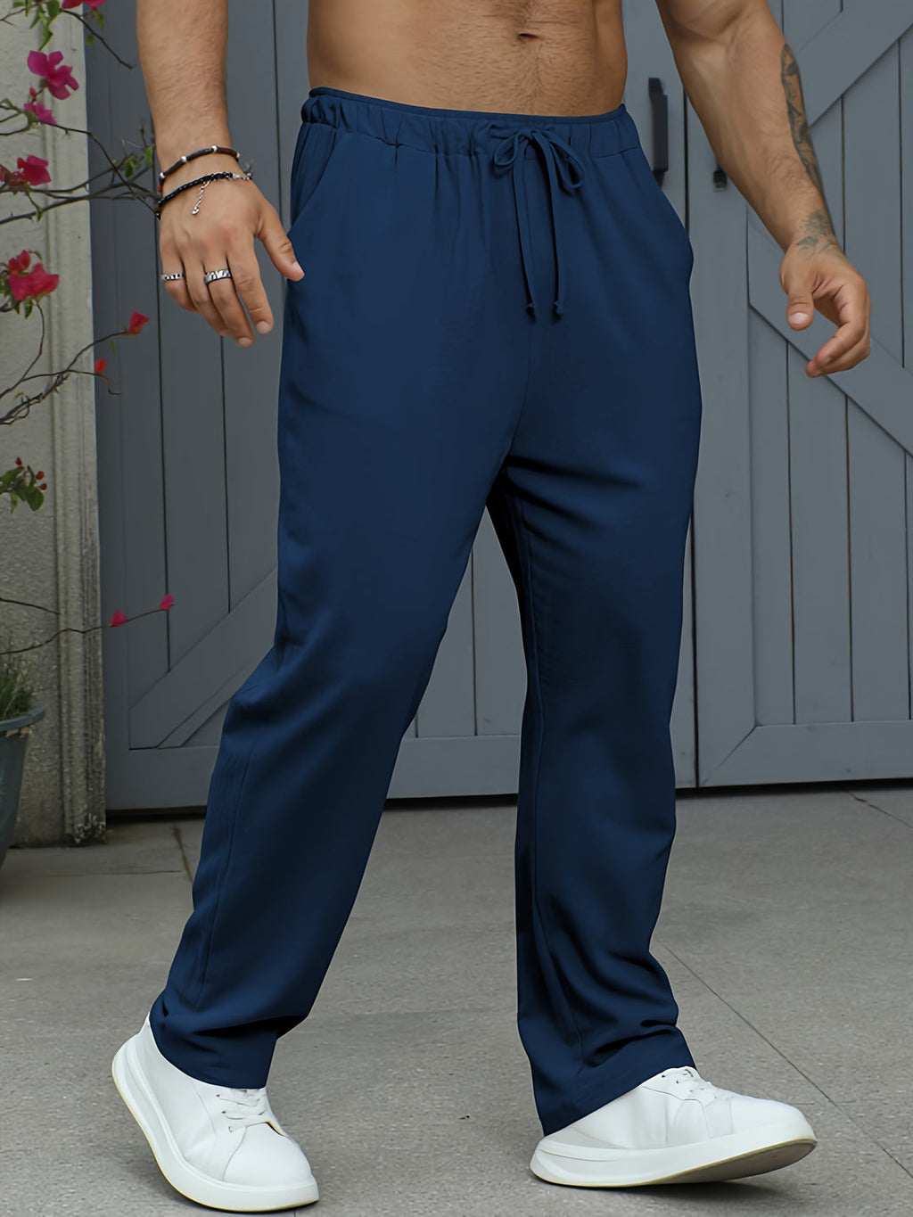 Men's sweatpants | Lightweight Linen-Cotton | Breathable & Comfortable