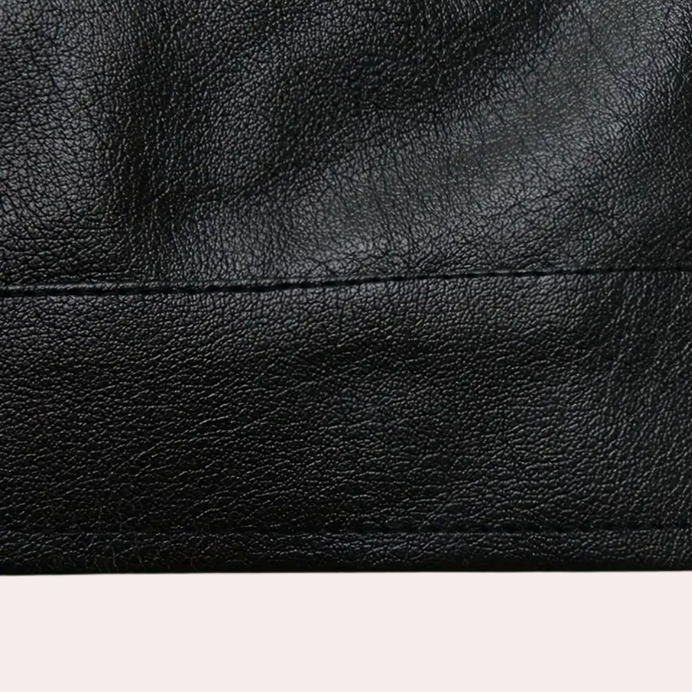 Classic men's leather jacket with timeless design and refined comfort | Jayden