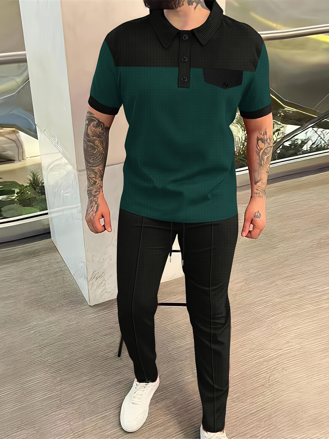 Polo Shirt & Trousers | Breathable & Versatile | Stylish and Casual Set