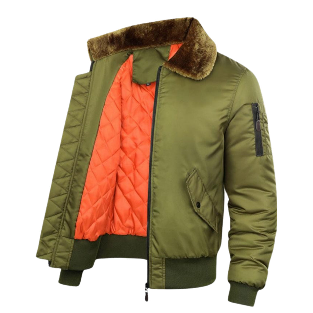 Elegant and trendy men's bomber jacket with effortless style and ultimate warmth | Mats