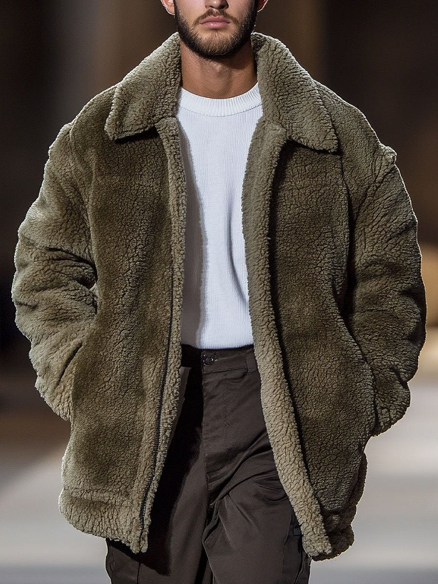Luxury Teddy fur jacket for men with ultimate warmth and timeless comfort | Jelte