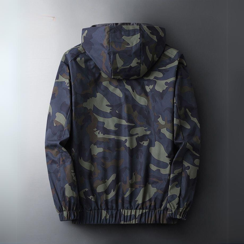 Bold camo jacket for men with rugged style and versatile comfort | Jay