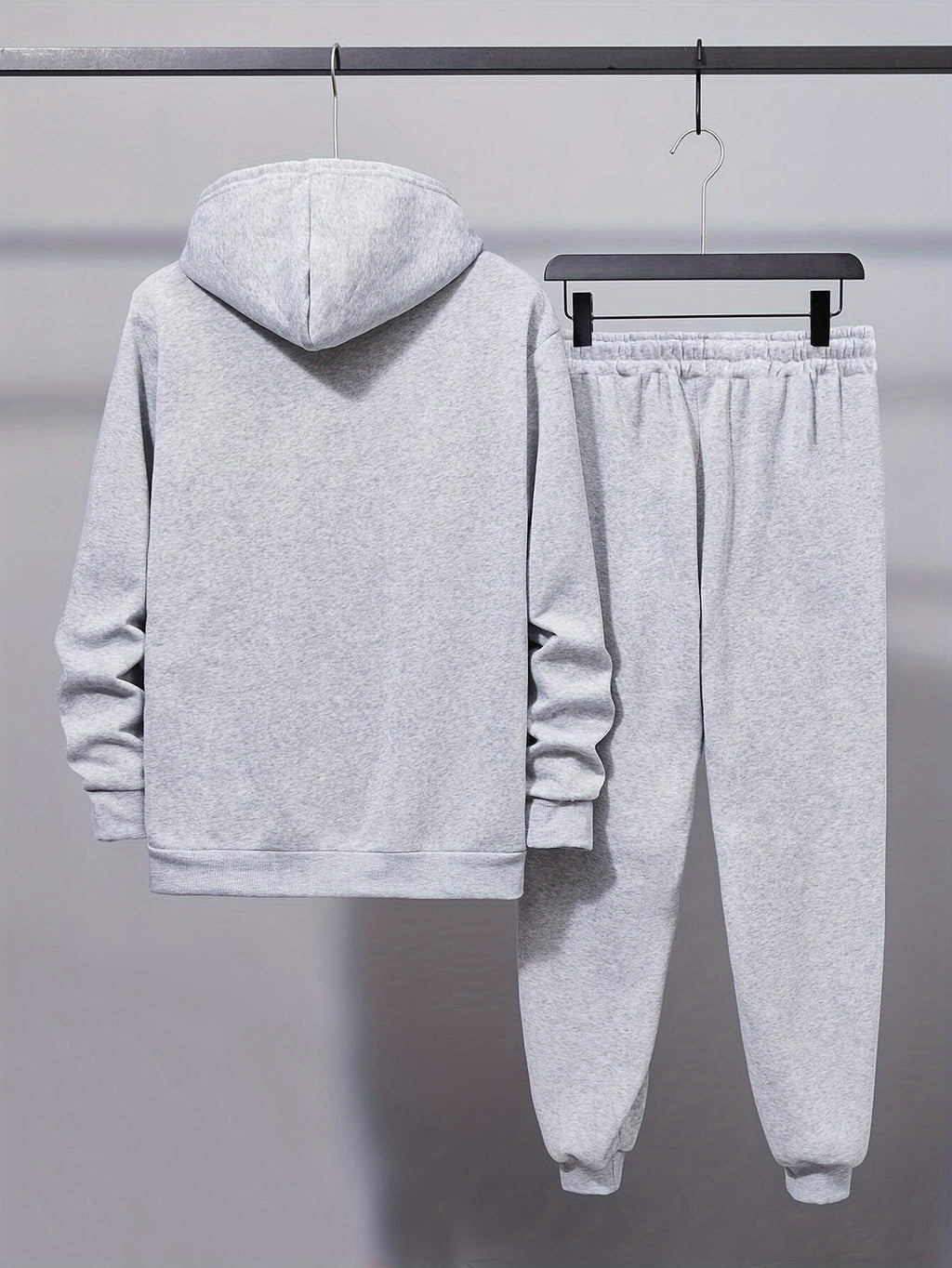 Men's Comfort Sweatsuit | Plain hooded jumper & Drawstring trousers | Sporty & Casual