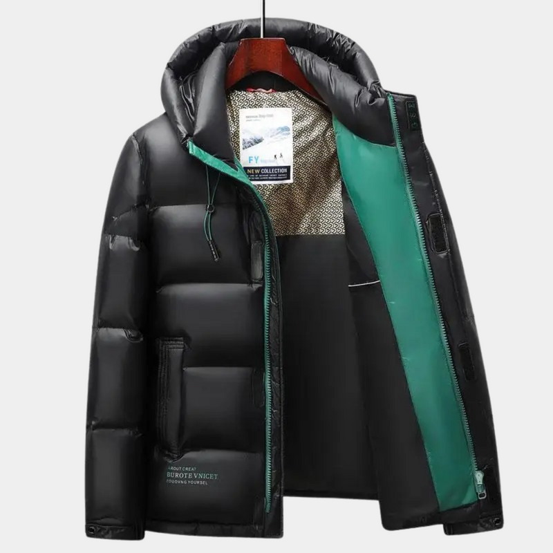 Cozy winter jacket for men with high-quality insulation and streamlined design | Hidde
