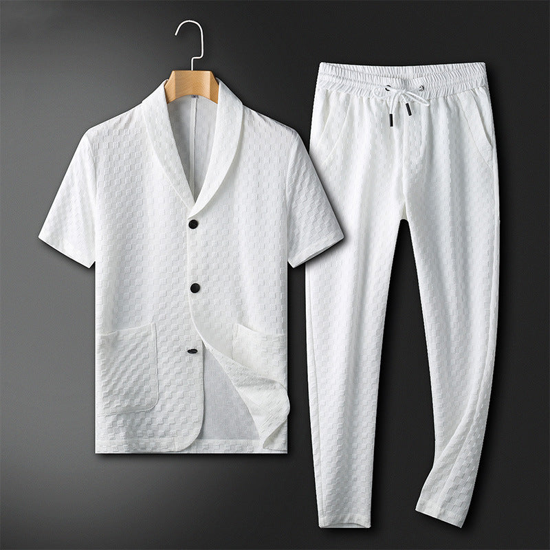 Men's premium summer suit with timeless elegance and superior comfort | Rens