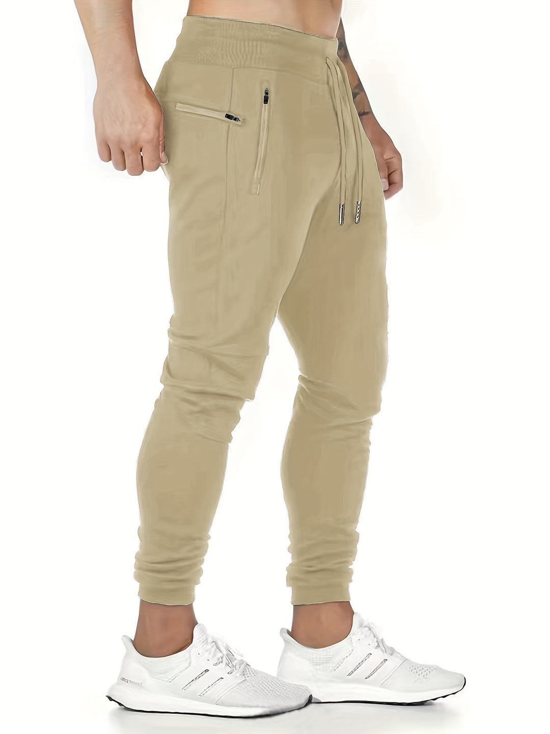 Men's sweatpants | Lightweight & Breathable | With Zip Pockets & Drawstring