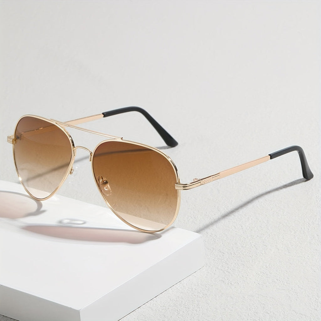 Advanced aviator sunglasses for men with metal frame and PC lenses | Fabian