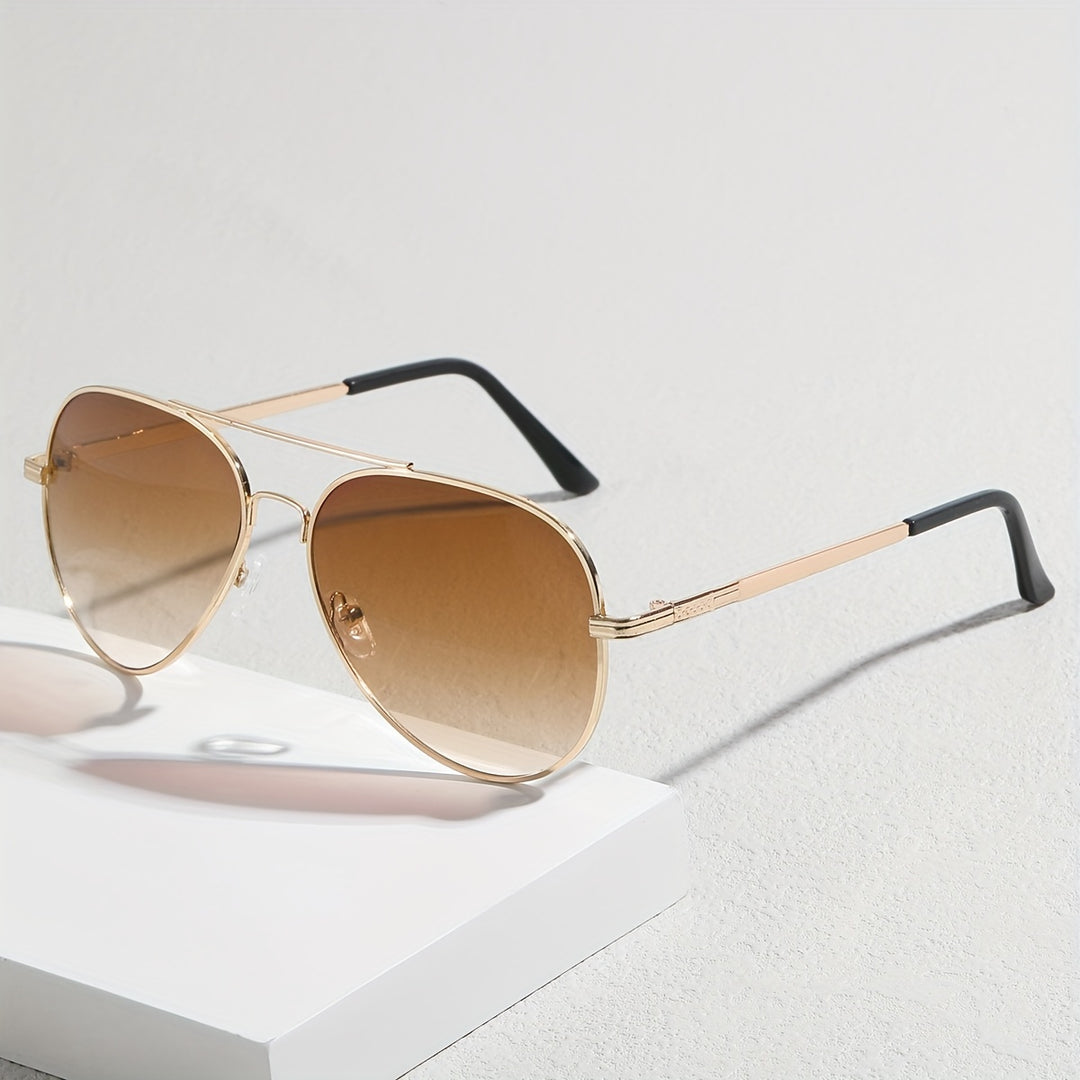 Advanced aviator sunglasses for men with metal frame and PC lenses | Fabian