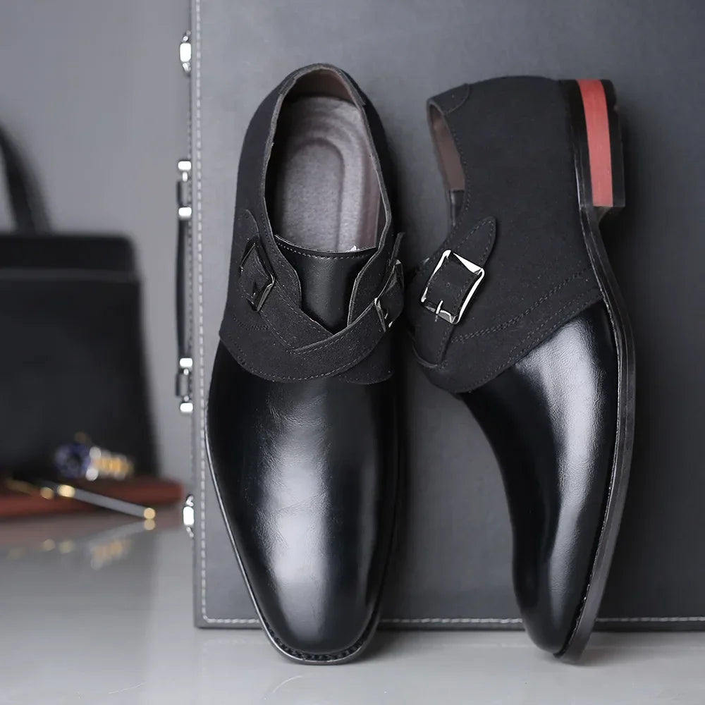 Men's Instep Boots | Double Monk Strap | Breathable & Comfortable | Vegan Leather
