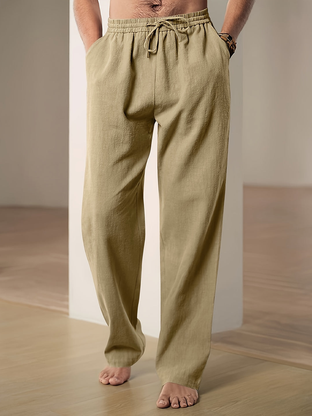 Men's casual linen trousers with breathable comfort and timeless style | Teun