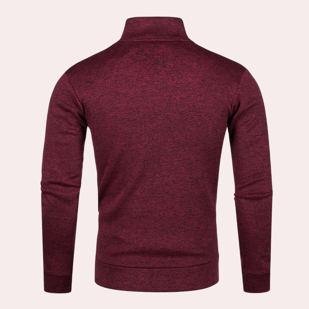 Fashionable Slim Standing Collar Jacket for Men with Diamond Pattern and Modern Style | Arthur