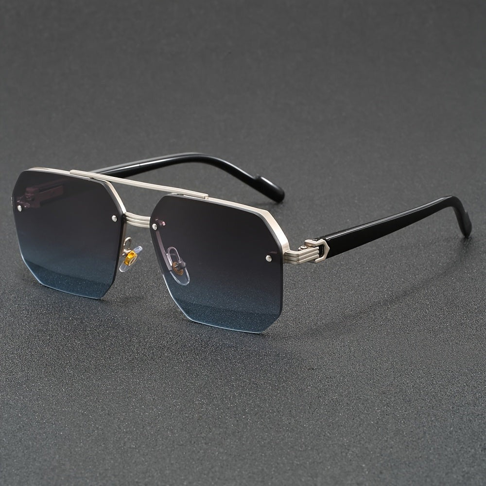 Half-rimmed Glasses | Stylish & Lightweight | Zinc alloy & PC Lens