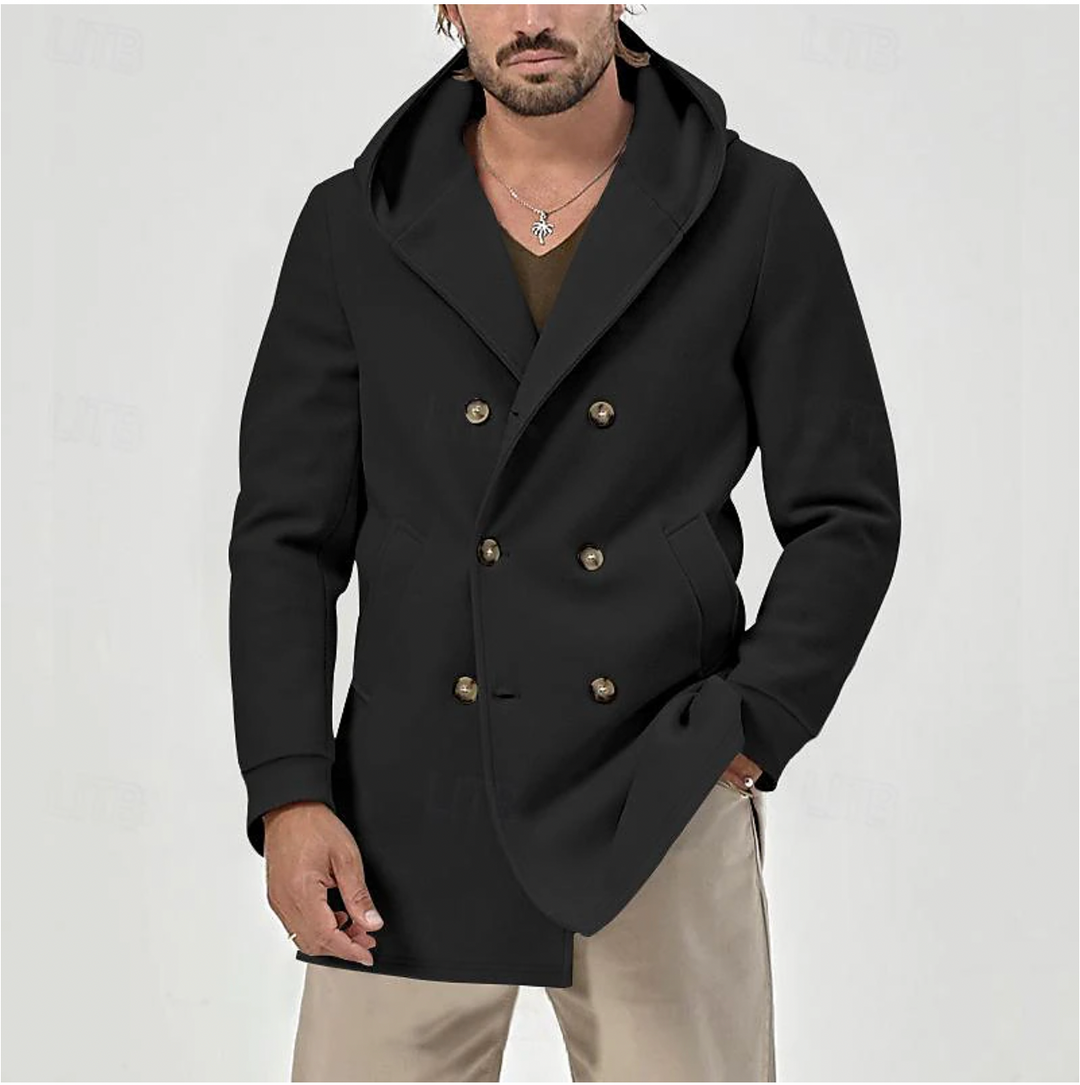 Elegant and soft mackintosh for men with timeless warmth and chic style | Nathan