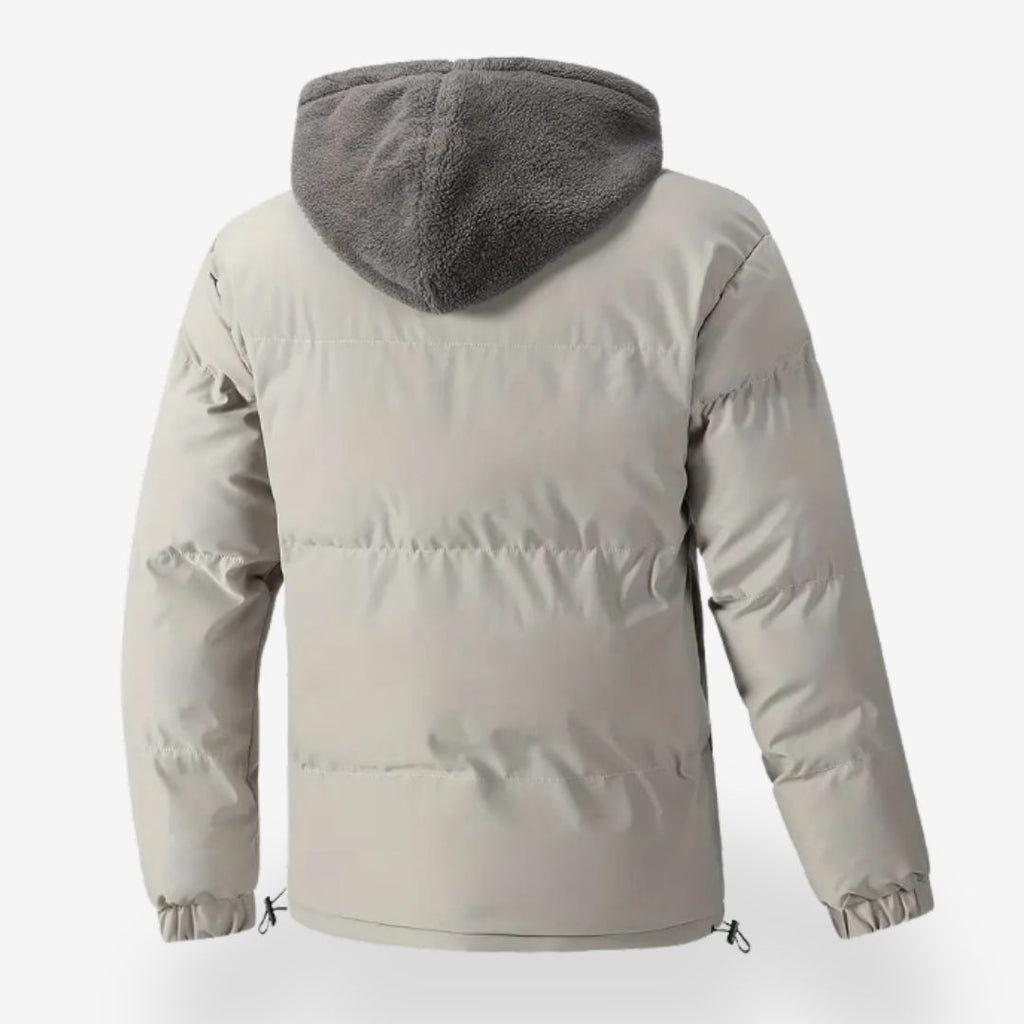 Double-layer insulated men's hooded jacket for ultimate warmth and timeless style | Raf