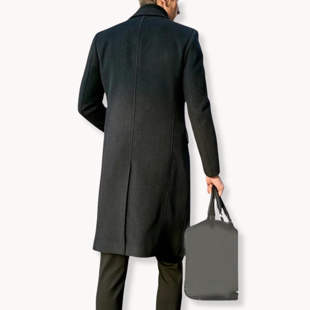 Elegant men's overcoat of premium quality and timeless appeal | Daan