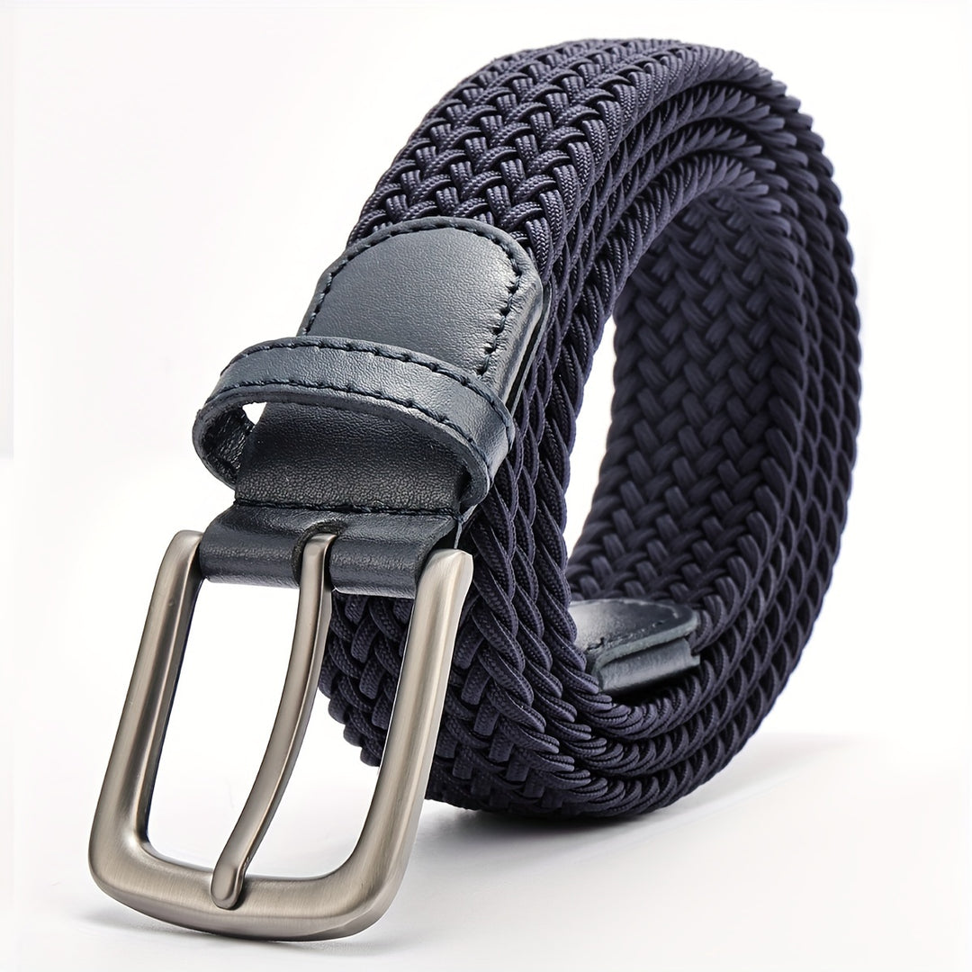 Stretch Woven Belt for Men's Golf and Casual Wear with Durable Polyester and Alloy Buckle | Olivier