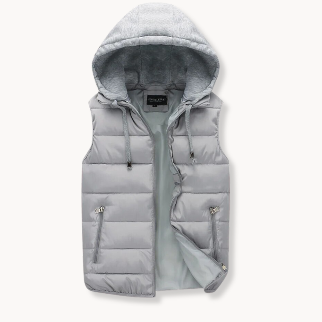 Cozy Hooded Quilted Vest for Men with Ultimate Comfort and Warmth | Tim