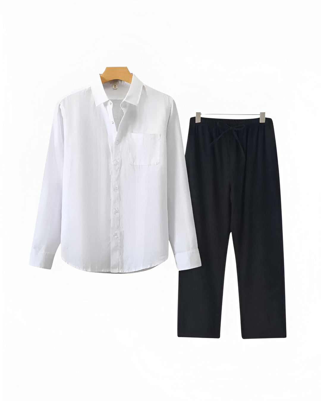 Linen Outfit for Men | Casual Elegance | Breathable Shirt & Relaxed Trousers