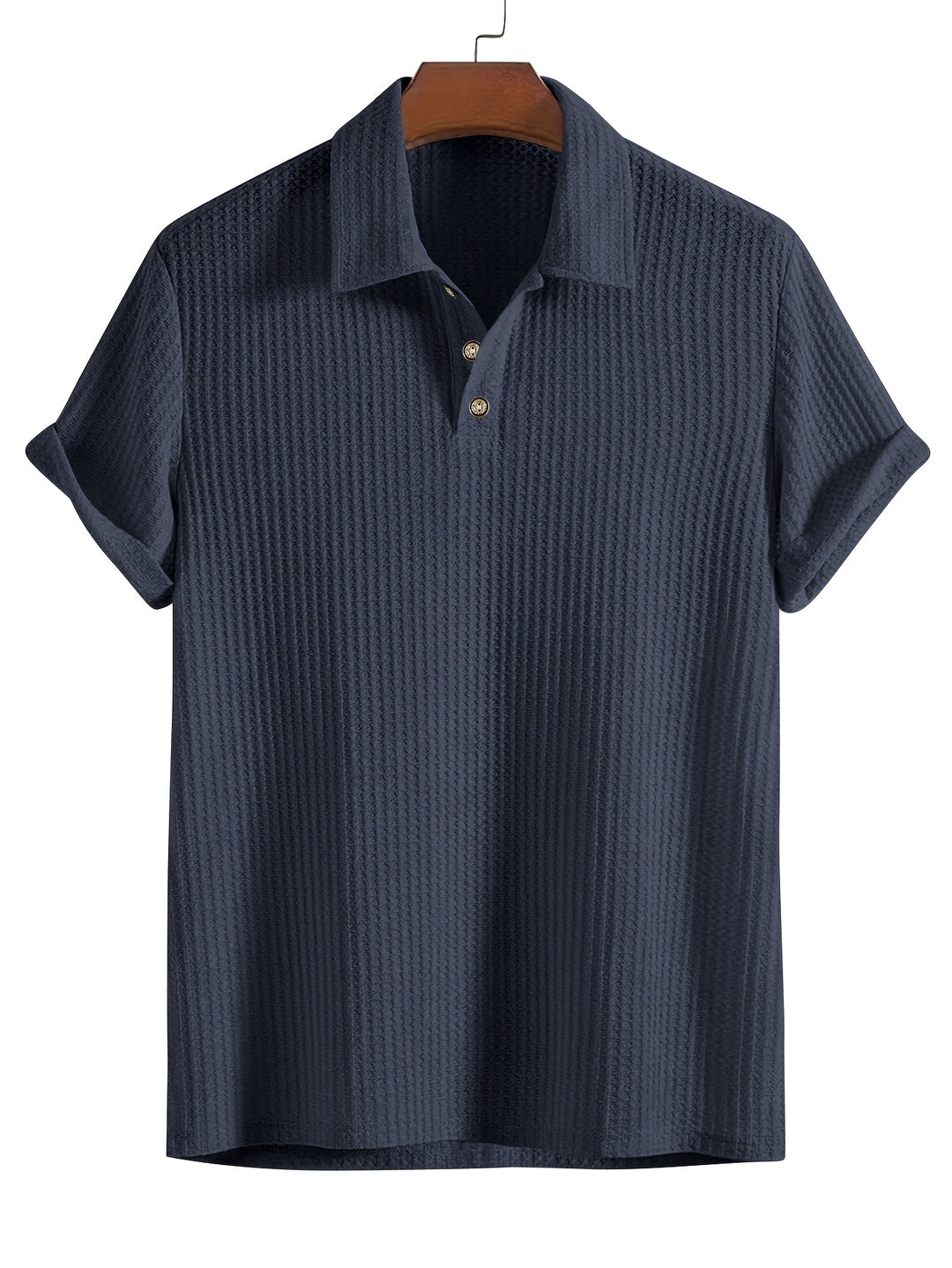 Men's Ribbed Shirt | Soft & Breathable | Stretch & Short Sleeves