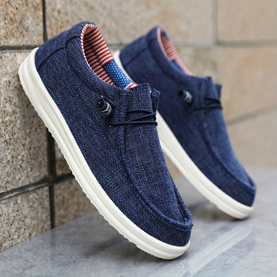 Men's Slip-On Shoes | Lightweight Canvas | Comfortable & Casual | Spring