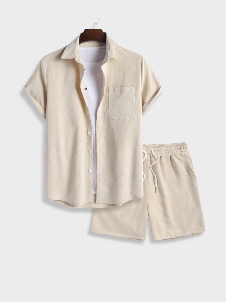 Breathable summer corduroy set for effortless style and timeless comfort | Pieter
