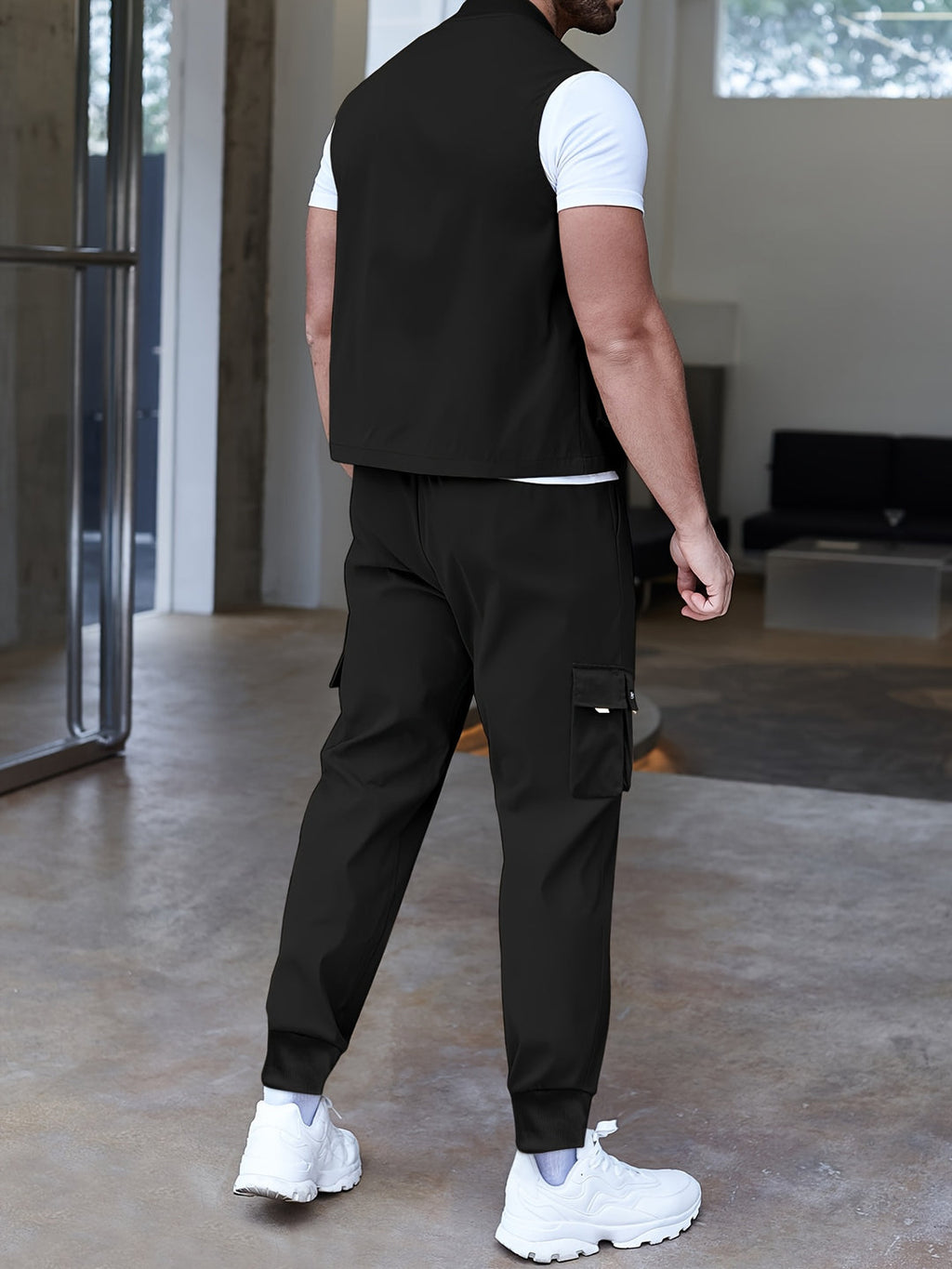 Men's set | Casual style | Trousers and Vest | Solid Colour | Spring-Summer Fashion