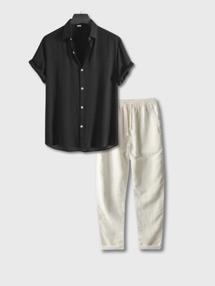 Trendy and lightweight linen summer set for ultimate comfort and urban elegance | Luuk
