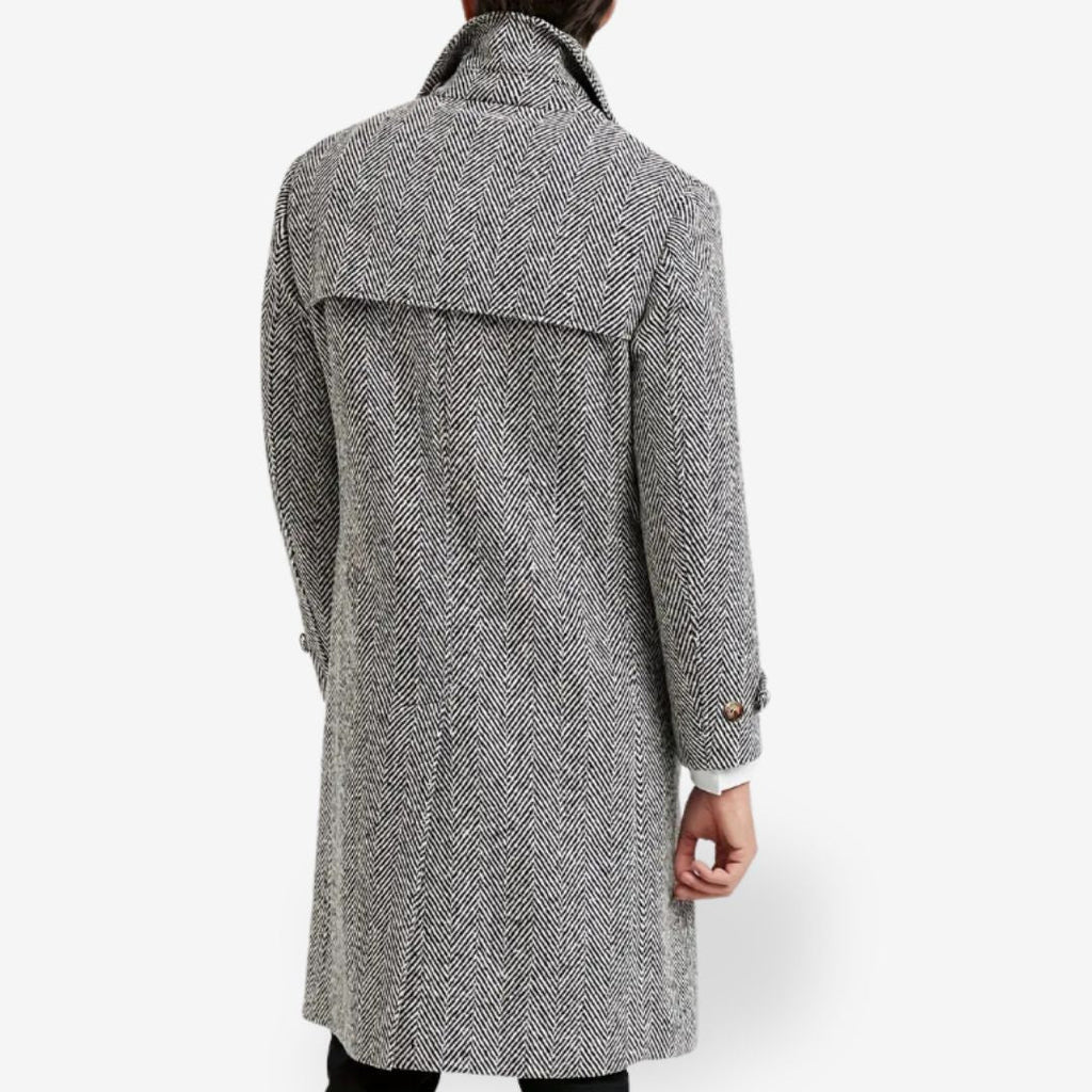Luxury insulated trench coat for men with timeless elegance and versatile style l | Ezra