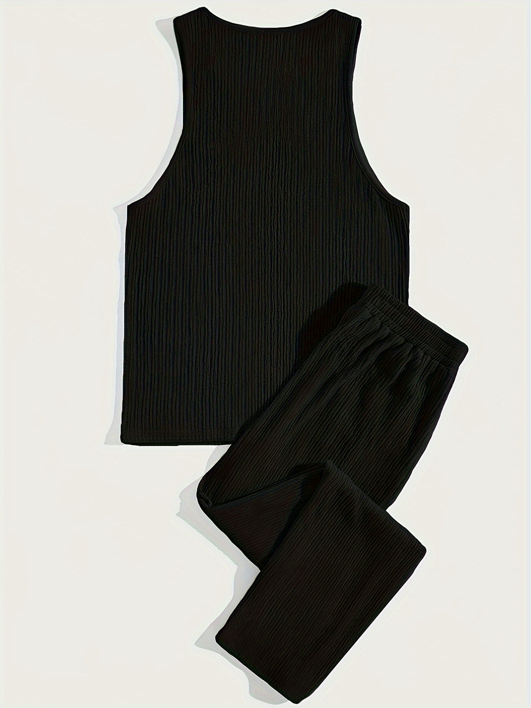 Men's Summer Set | Tank Top & Pants | Comfortable & Casual | Polyester