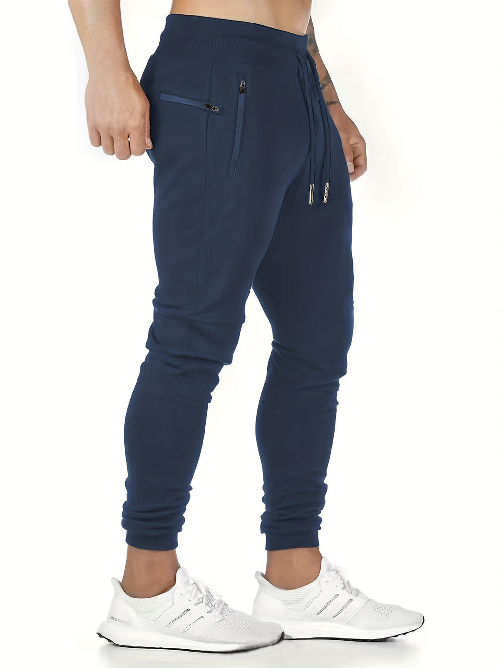 Men's sweatpants | Lightweight & Breathable | With Zip Pockets & Drawstring