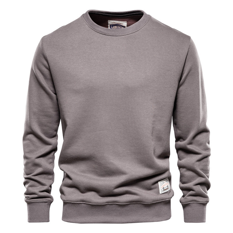 Men's - Casual Crew Neck Sweatshirt - Polyester -  Sporty Polyester Style