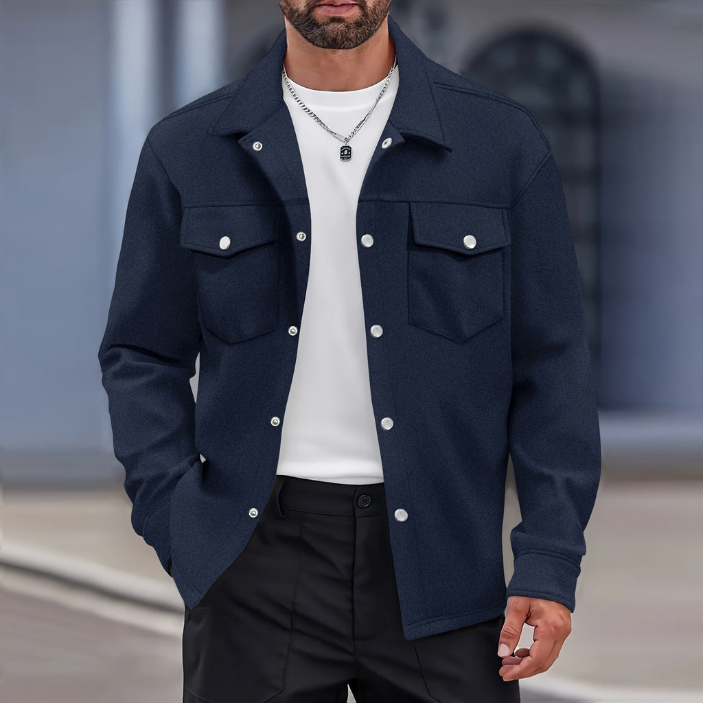 Effortlessly Stylish Light and Luxurious Slim-Fit Blazer with Double Pockets for Men | Stijn