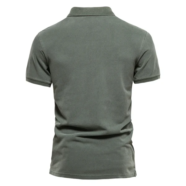 Men's Polo Shirt | Breathable Cotton | Casual & Golf | Solid Colour | Short Sleeve