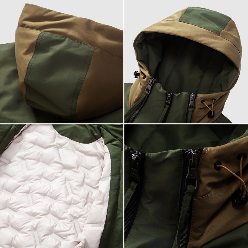 Cosy down jacket with adjustable hood for optimal comfort and warmth | Nolan